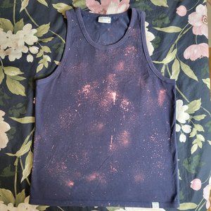 Navy Bleach Splatter Frank And Oak Tank Top